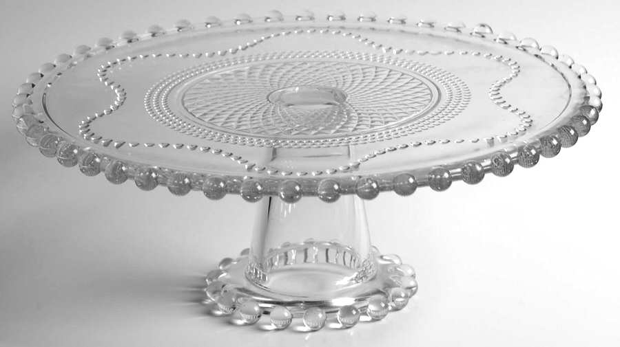 Colette 12" Diameter Pedestal Cake Stand No Dome by Crate & Barrel-1