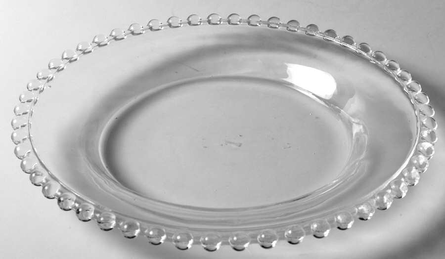 Beaded Clear Salad Plate by Ambiance Crystal-1