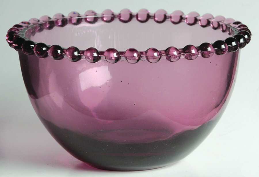 Beaded Lavender Small Dessert Bowl by Ambiance Crystal-1