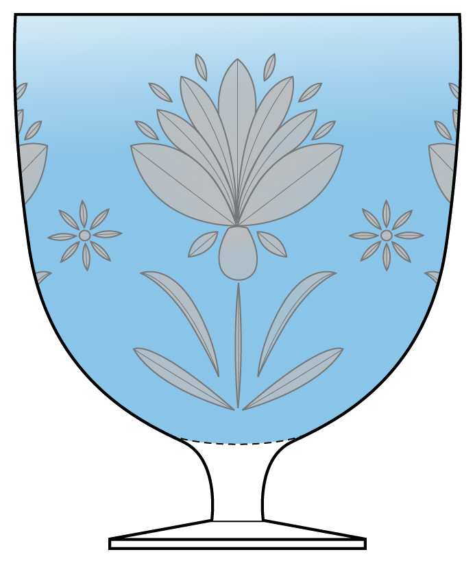 Dutch Garden Water Goblet by Anthropologie Glass-1
