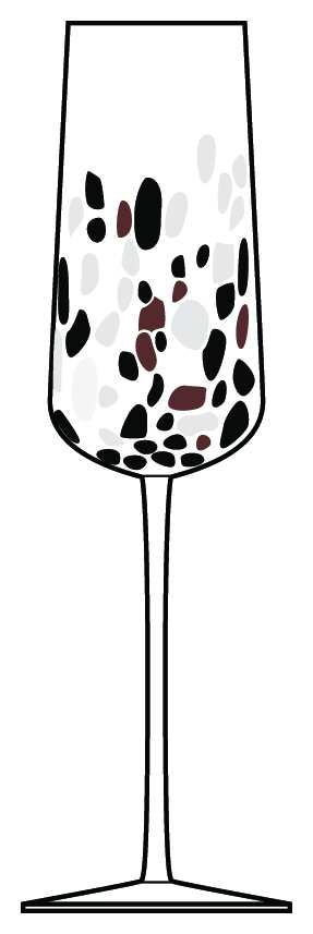 Dappled Fluted Champagne by Anthropologie Glass-1