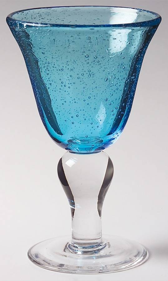 Iris Turquoise Wine Glass by Artland-1
