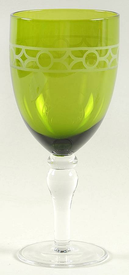 Gazebo Green Water Goblet by Artland-1