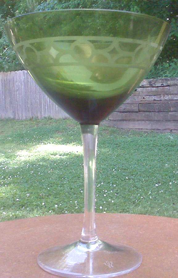 Gazebo Green Martini Glass by Artland-1