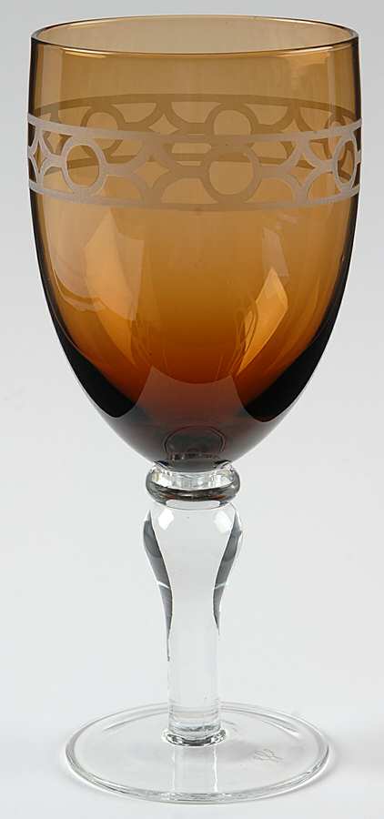 Gazebo Amber Water Goblet by Artland-1