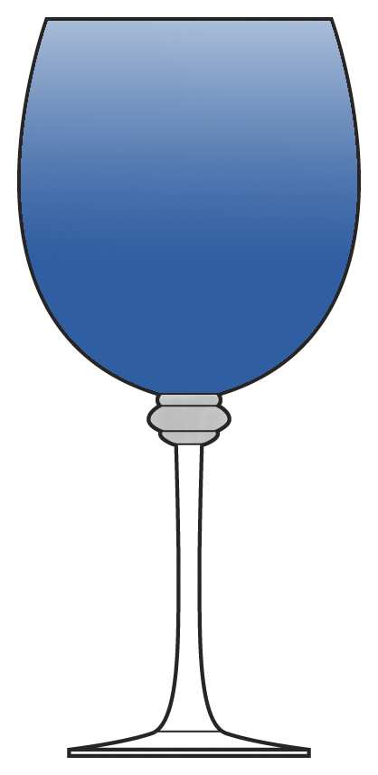 Halo Blue Water Goblet by Artland-1