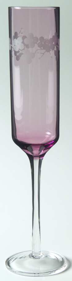Cherry Blossom Amethyst Fluted Champagne by Artland-1