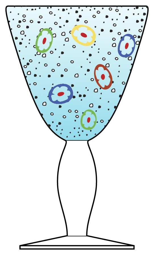 Fiore Turquoise Water Goblet by Artland-1