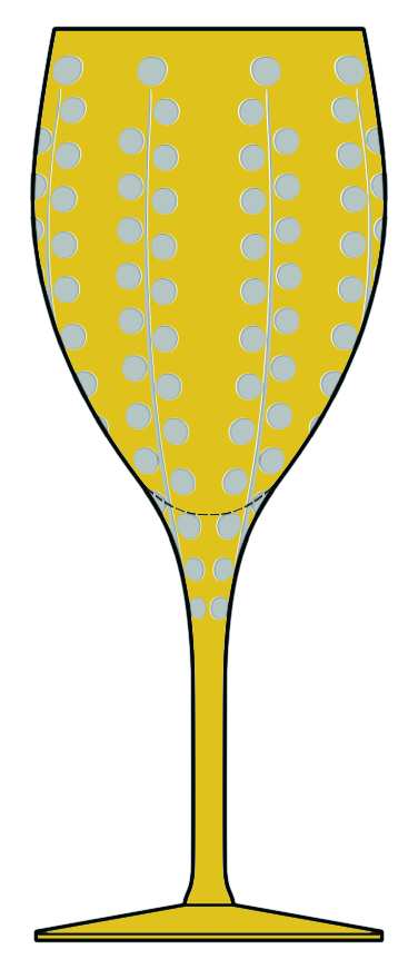 Bublinka Amber Water Goblet by Artel-1