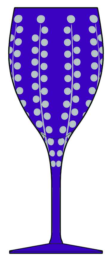 Bublinka Purple Water Goblet by Artel-1