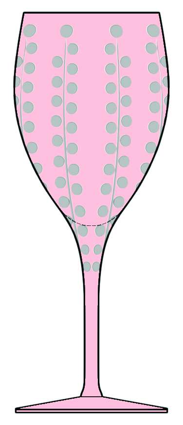 Bublinka Rose Water Goblet by Artel-1