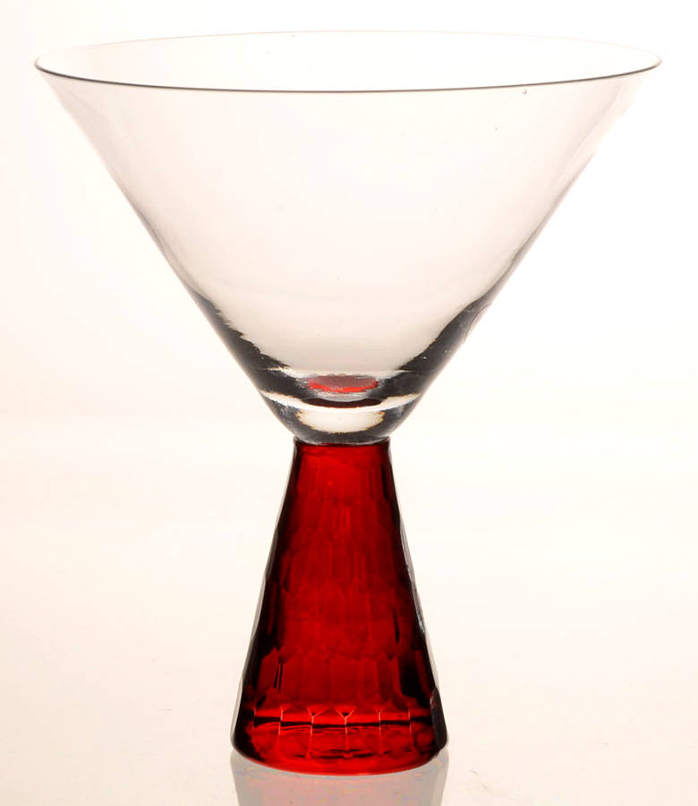 Presscott Ruby Martini Glass by Artland-1