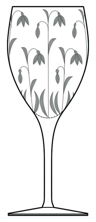 Blue Bells Water Goblet by Artel-1