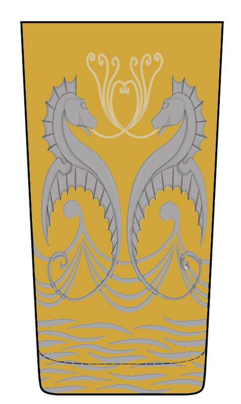 Poseidon Amber Highball Glass by Artel-1