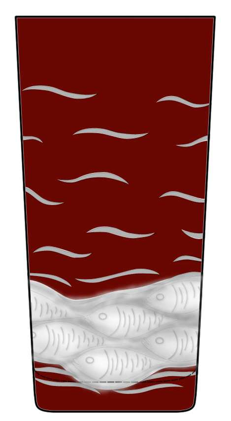 Sardinky Red Highball Glass by Artel-1