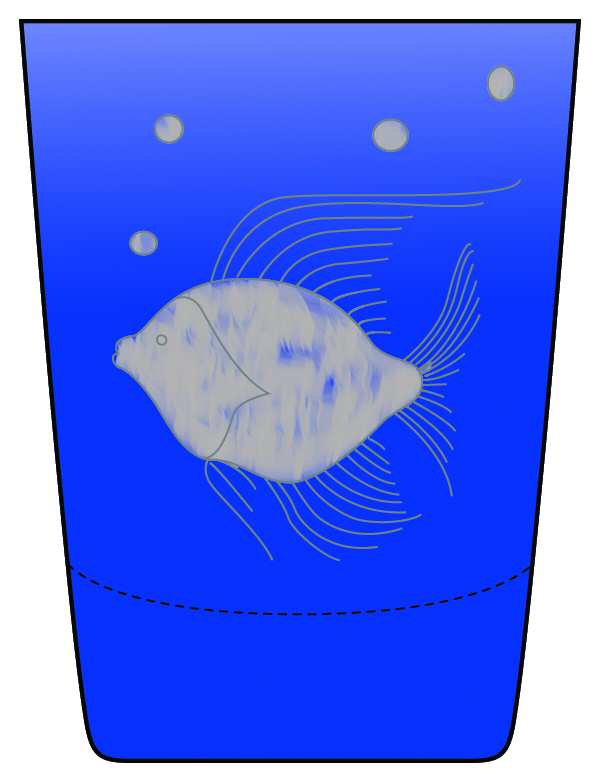 Sea Life Blue Old Fashioned by Artel-1