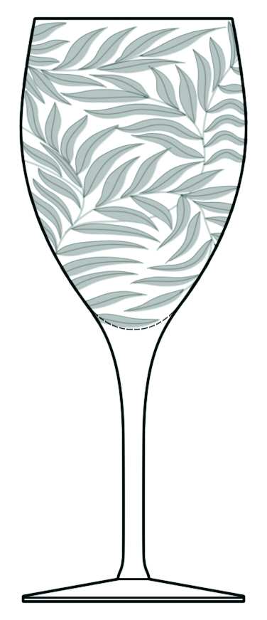 Willow Water Goblet by Artel-1