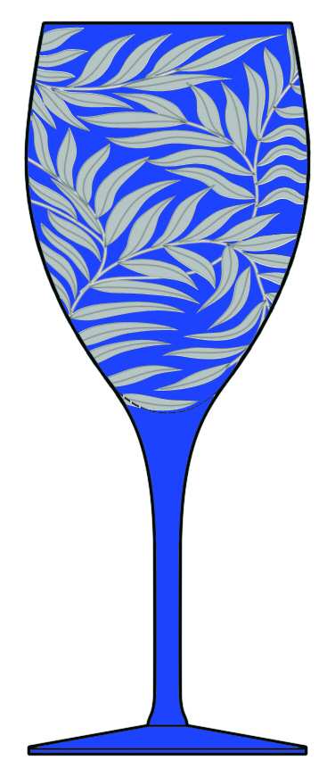 Willow Blue Water Goblet by Artel-1