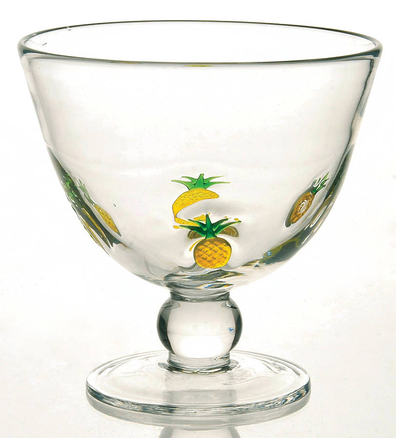 Pineapple Welcome Footed Dessert by Artland-1