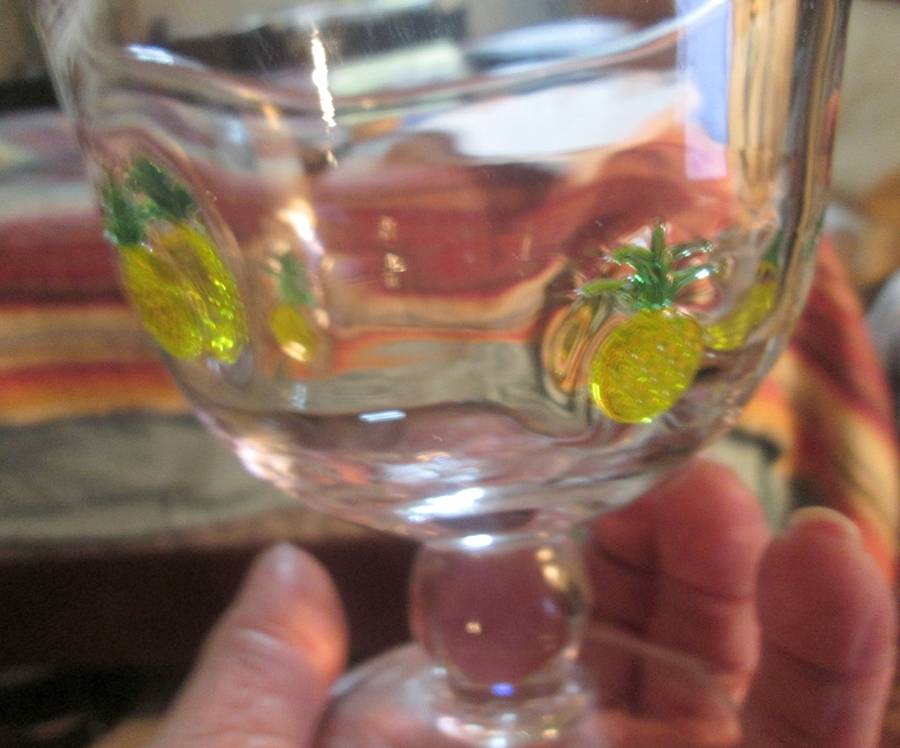 Pineapple Welcome Wine Glass by Artland-1