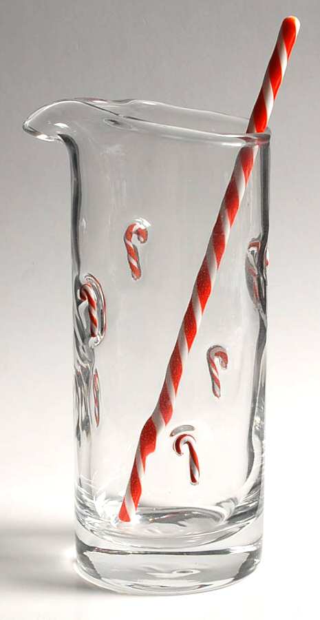Candy Cane Martini Pitcher with Stirrer by Artland-1