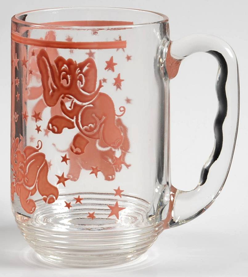 Pink Elephant Mug by Hazel-Atlas-1