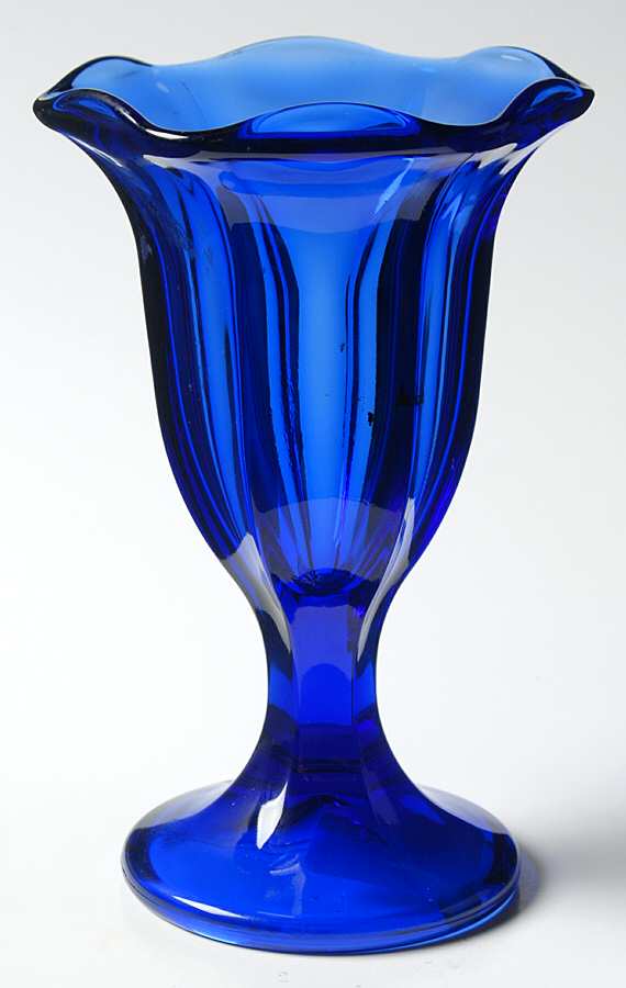 Fountainware Cobalt Blue Sundae Glass by Anchor Hocking-1
