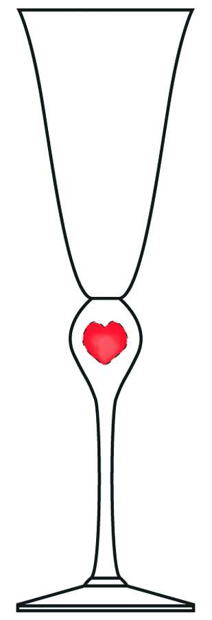 Heart Fluted Champagne by Ambiance Crystal-1