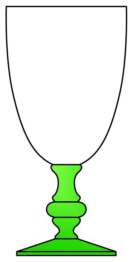 Victoria Green Water Goblet by Artland-1