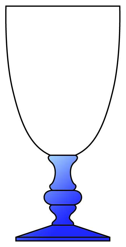 Victoria Blue Water Goblet by Artland-1