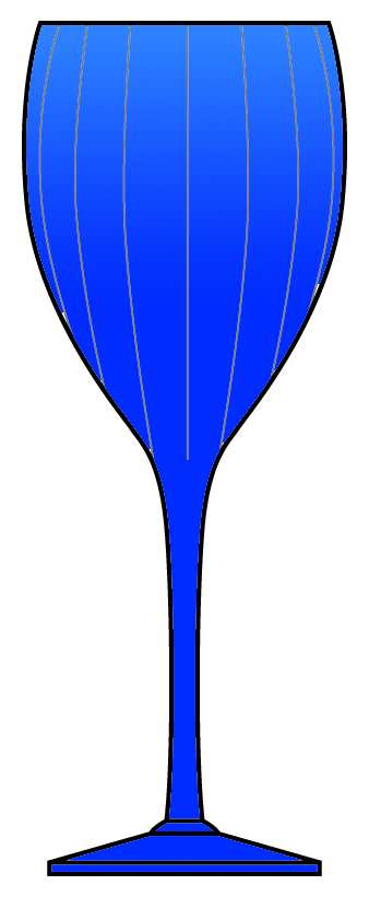 Optic Blue Water Goblet by Artland-1