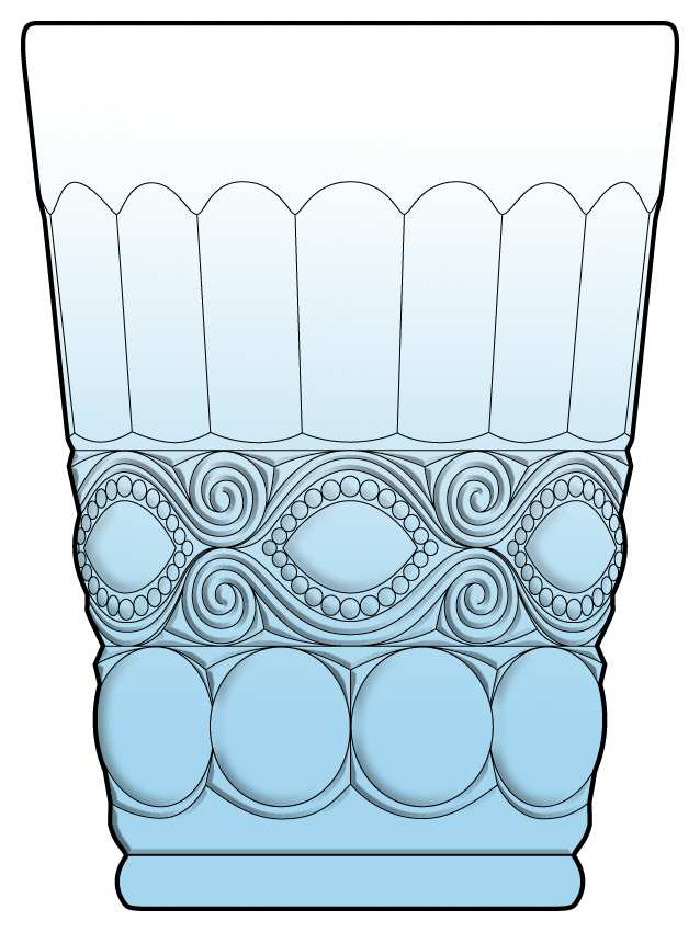 Opalescent (Tumblers) Flat Tumbler by Anthropologie Glass-1