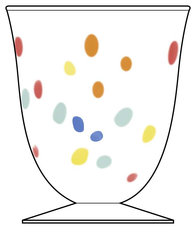 Colordrop (Tumbler) Footed Tumbler by Anthropologie Glass-1