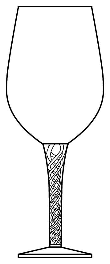 Braid Clear Water Goblet by Artland-1