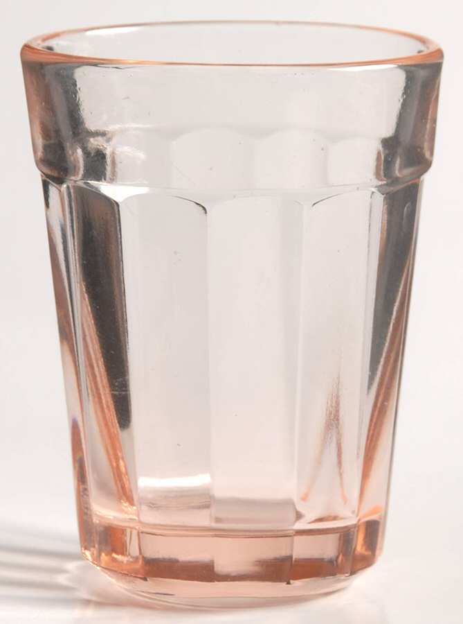 Pillar Optic Pink Whiskey Glass by Anchor Hocking-1