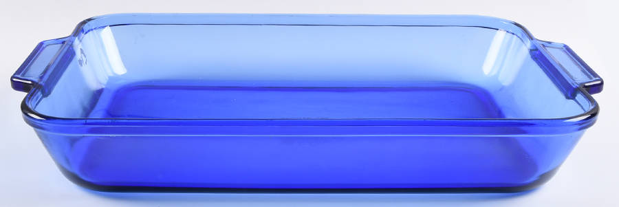Essentials Cobalt Blue 16" Rectangular Baker by Anchor Hocking-1