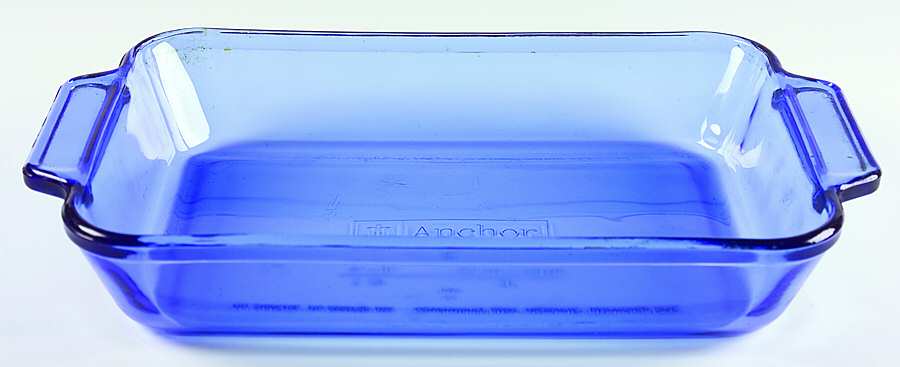 Essentials Cobalt Blue 13" Rectangular Baker by Anchor Hocking-1