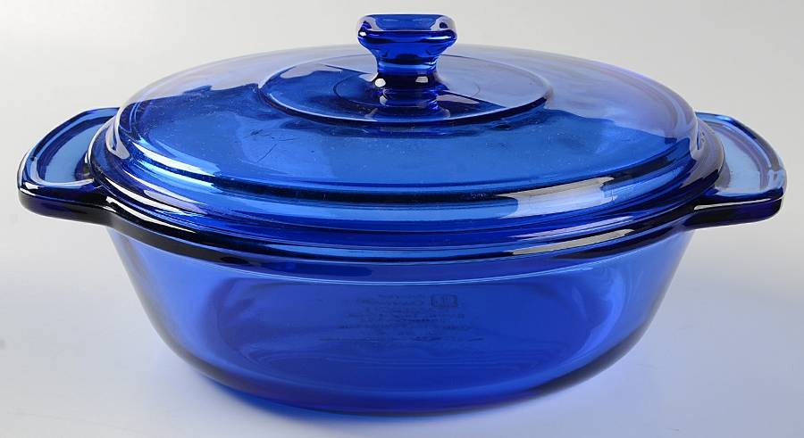 Essentials Cobalt Blue 1.5 Quart Round Covered Casserole by Anchor Hocking-1