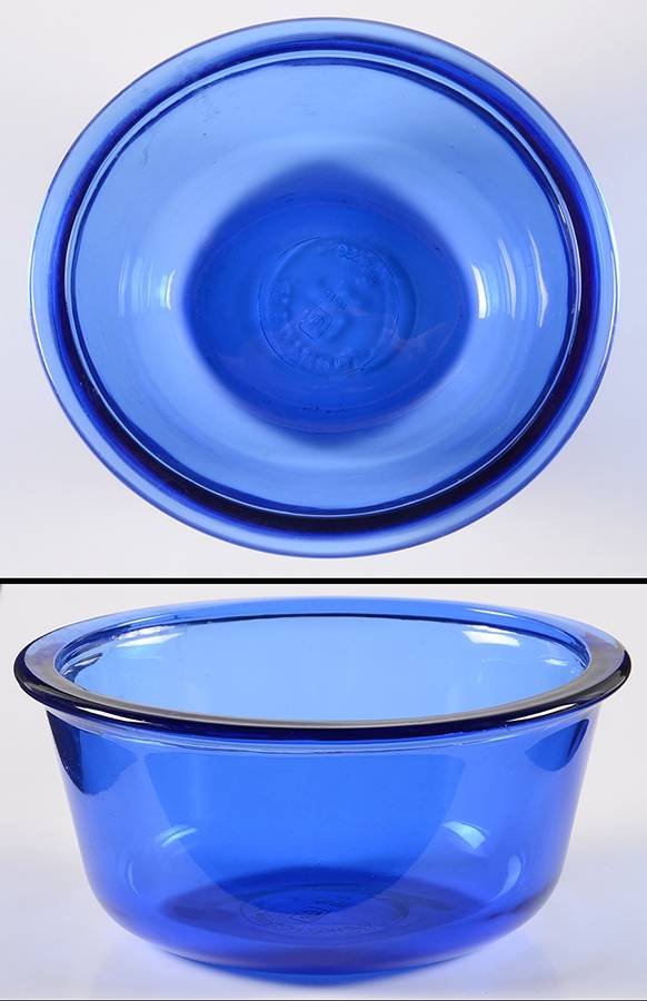 Essentials Cobalt Blue Custard Cup by Anchor Hocking-1