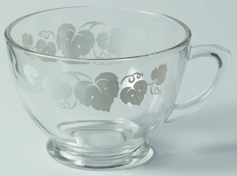 76 Grape Clear (Gold Trim) Punch Cup by Anchor Hocking-1