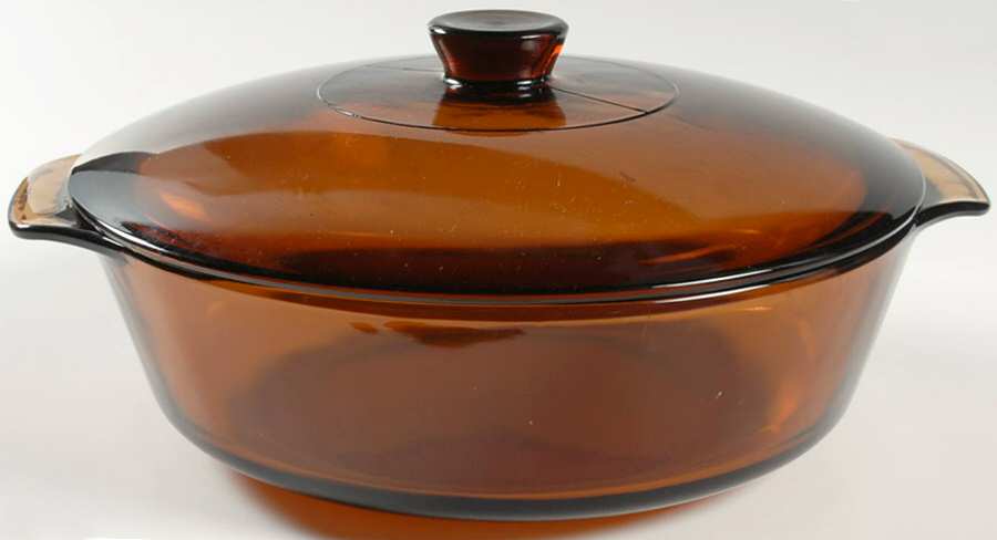 Harvest Amber 2 Quart Round Covered Casserole by Anchor Hocking-1
