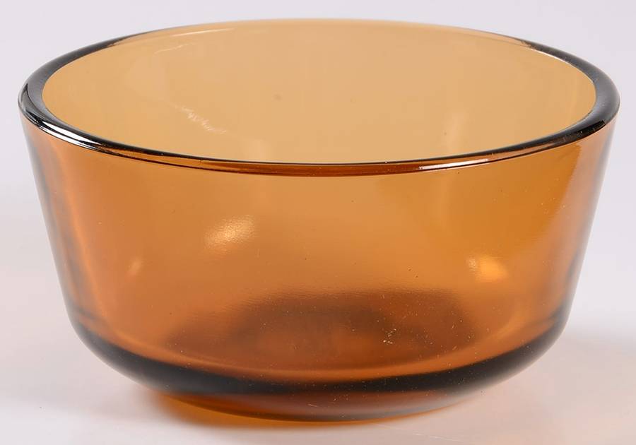 Harvest Amber Custard Cup by Anchor Hocking-1