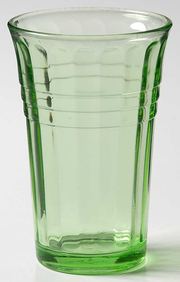 Moderntone Green Flat Juice Glass by Hazel-Atlas-1