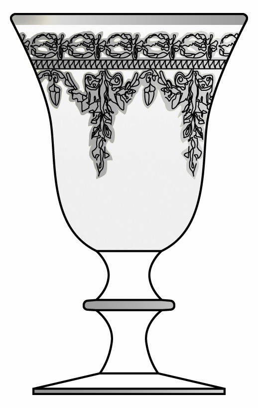Vetro Silver (Frosted) Water Goblet by Arte Italica-1