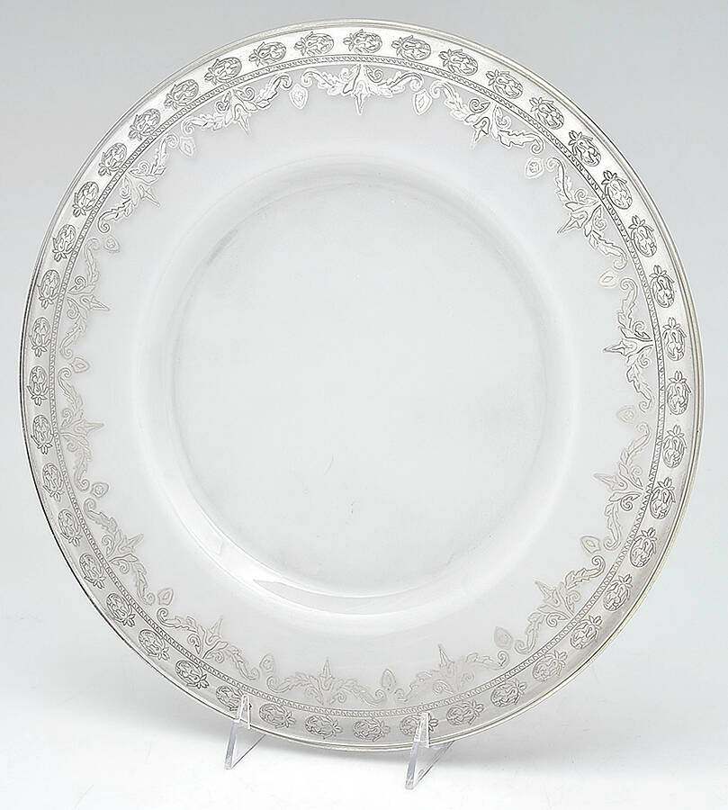 Vetro Silver (Frosted) Service Plate by Arte Italica-1