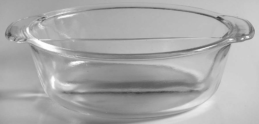 Crystal Clear Handled Divided Bowl by Anchor Hocking-1