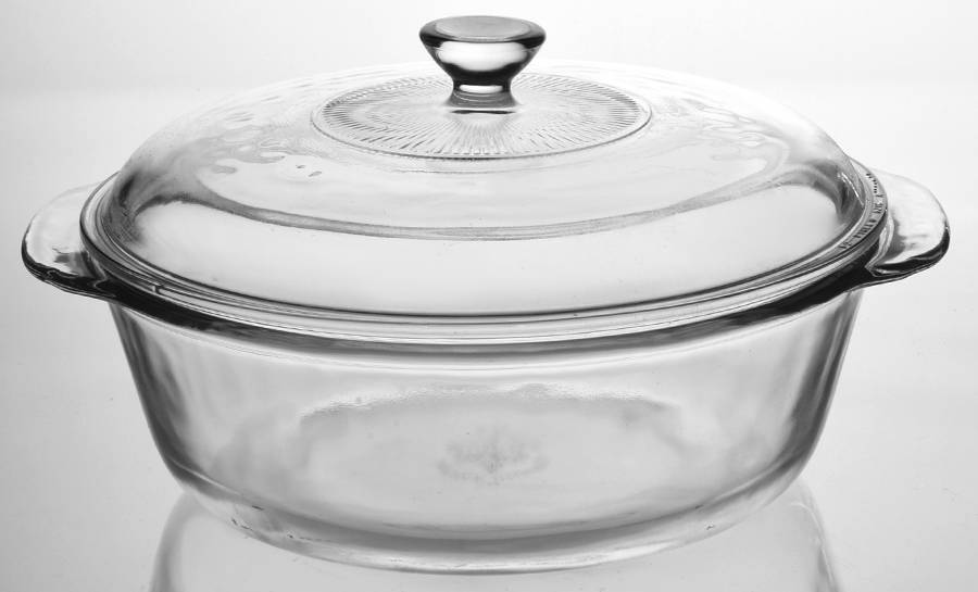 Crystal Clear 2 Quart Round Covered Casserole by Anchor Hocking-1