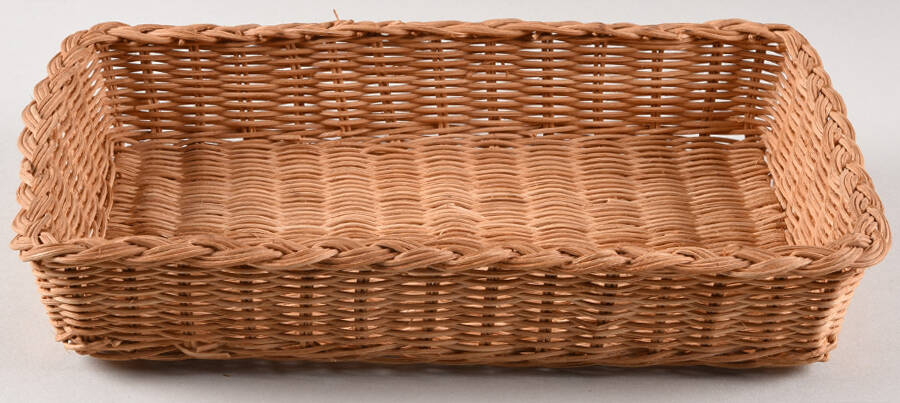 Crystal Clear Wicker Basket for 10" Rectangular Baker by Anchor Hocking-1