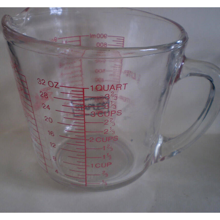 Crystal Clear 1 Quart Measuring Cup by Anchor Hocking-1