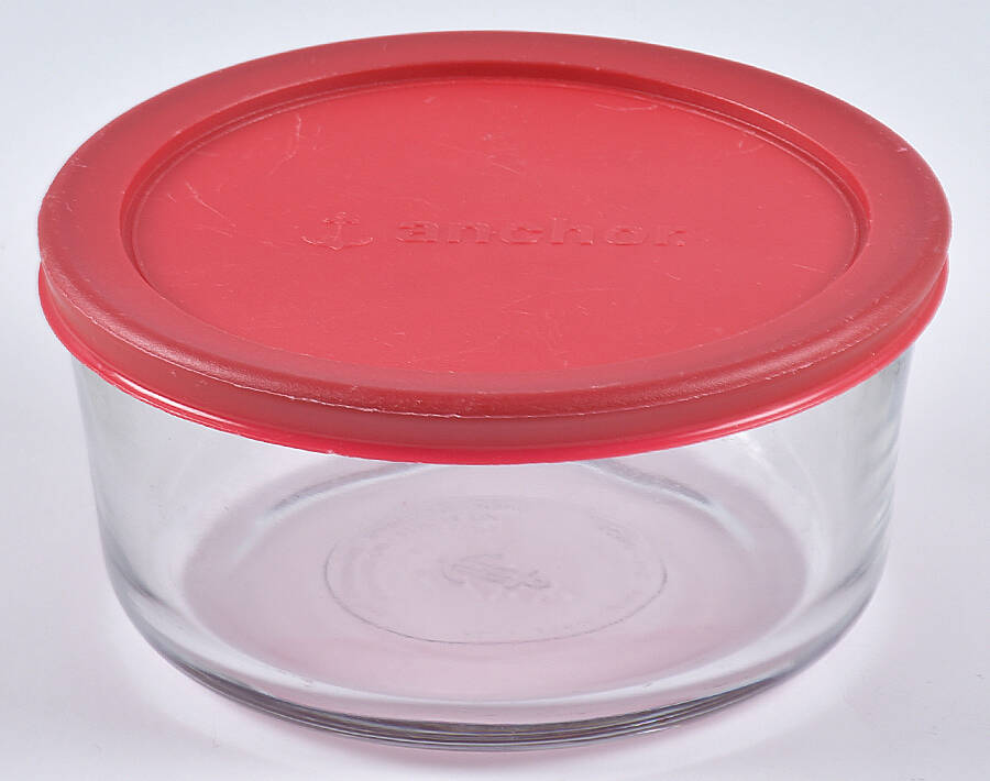 Oven Basics 6" Storage Bowl with Plastic Lid by Anchor Hocking-1